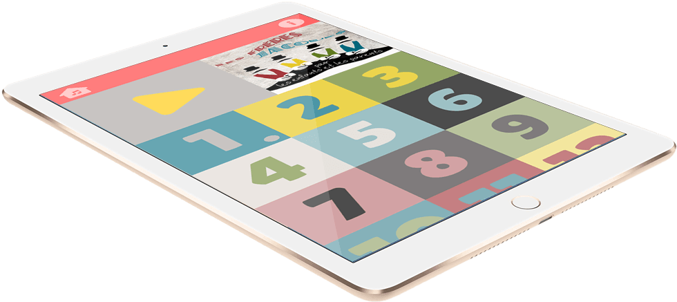 L’appli munki sur une tablette