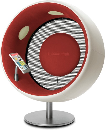 Le fauteuil Sonic Chair et sa tablette munki